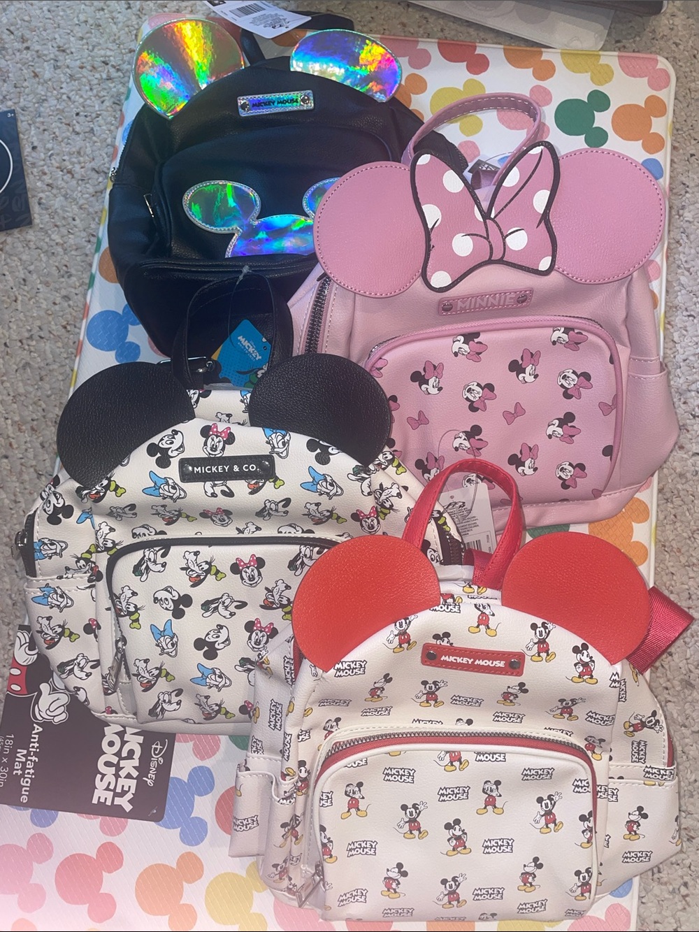 Disney Aldi Mouse Bow Ear Backpacks*